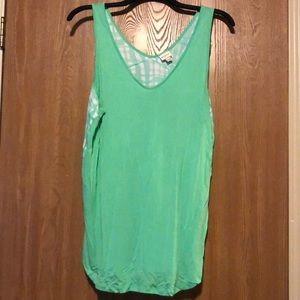 Green/Aqua tank top by Merona. Size XXL.